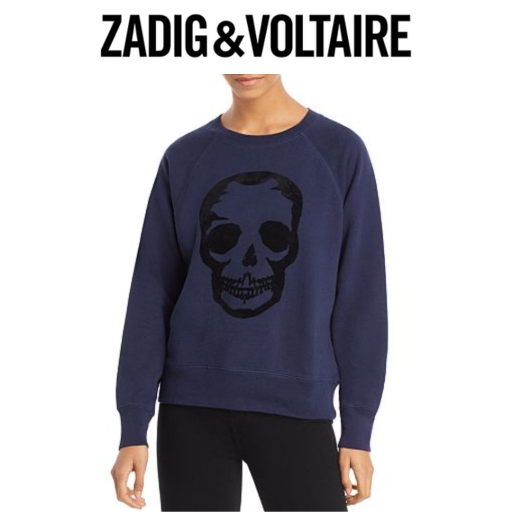 Zadig and Voltaire Upper Skull Felt Sweatshirt